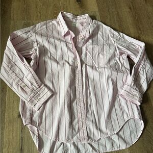 Wilfred Pink Striped Button Down Shirt Size XS